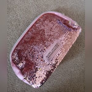 Brand New Marc Jacobs Pink Sequin Cosmetic Bag